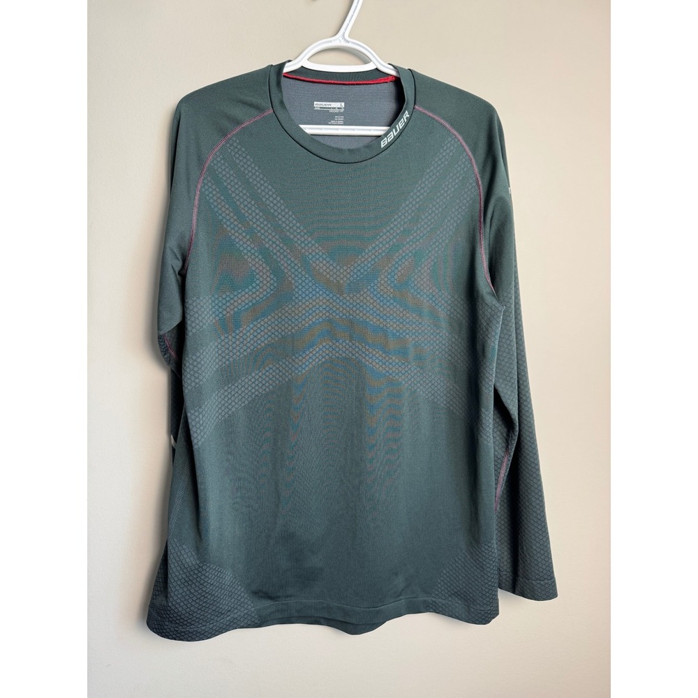 Bauer Vapor Base Layer Hockey Fit Long Sleeve Shirt Mens Large Gorpcore Athletic